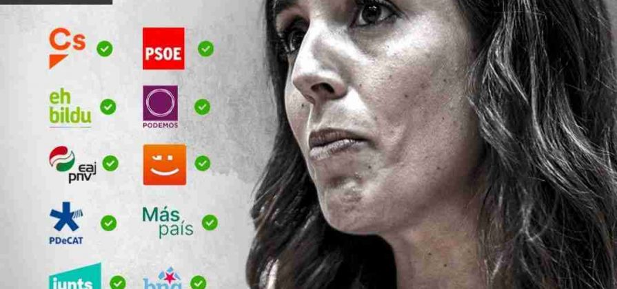 FOTOGRAFÍA. MADRID (ESPAÑA), 17 DE NOVIEMBRE DE 2022. El partido político VOX, tercera fuerza política en España, denuncia en un cartel a las formaciones políticas que votaron sí a la Ley del Solo Sí es Sí (Ley Orgánica de garantía integral de la libertad sexual). «VOX advirtió lo que podía pasar y fue insultado por los partidos que votaron a favor de esta aberrante ley y por sus satélites mediáticos. Una vez más las mujeres sufrirán las consecuencias de los delirios ideológicos de este Gobierno y sus socios. ¡HAY QUE ECHARLOS! #19N #27N», advierte en Twitter. "¿Quién apoyó la Ley del Solo Sí es Sí? Ciutadans Partit d ela Ciutadanía Ciudadanos (Cs), Partido Socialista (PSOE); EH Bildu (ETA), Podemos (Unidas Podemos -SUMAR-), Euzko Alderdi Jeltzalea-Partido Nacionalista Vasco (EAJ PNV -PNV-), Compromís, Partido Demócrata Catalán (PDeCat), Más País, Junts per Catalunya (JxCat), Bloque Nacionalista Gallego (BNG), Coalición Canarias, Teruel Existe y Esquerra Republicana de Catalunya (ERC). Lasvocesdelpueblo (Ñ Pueblo)