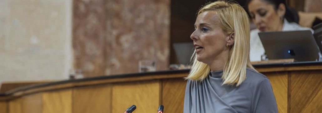 FOTOGRAFÍA. SEVILLA (ESPAÑA), 23.11.2022. La parlamentaria del GP VOX en el Parlamento de Andalucía, Blanca Armario González. Lasvocesdelpueblo (Ñ Pueblo)