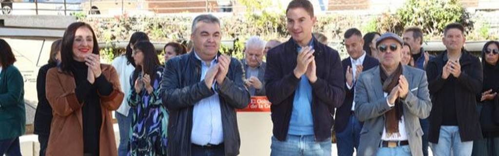 Sánchez participa en en un acto del PSOE, Lasvocesdelpueblo