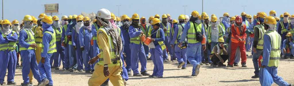 obreros , estadios, mundial Catar, Lasvocesdelpueblo