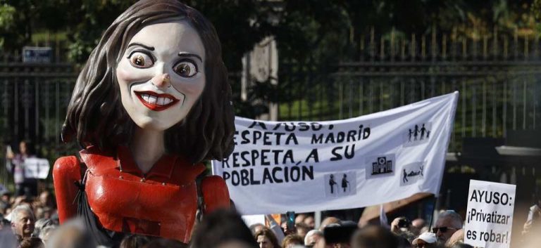 Ultraizquierda e izquierda movilizan en contra Ayuso bajo el lema «Madrid se levanta por la Sanidad Pública» y Cs de Arrimadas se suma al carro