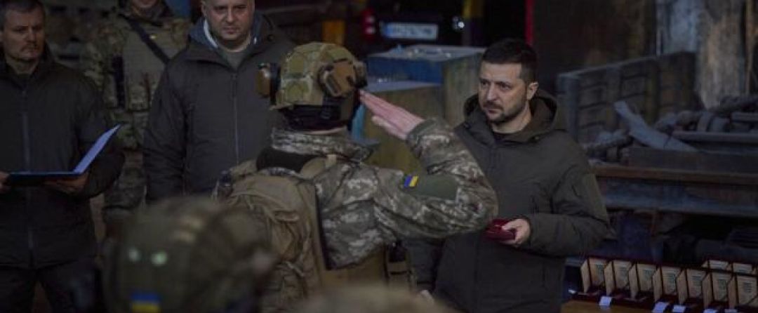 FOTOGRAFÍA. BAJMUT (DONETSK) UCRANIA, 20.12.2022. El presidente ucraniano, Volodímir Zelenski. Efe (1)