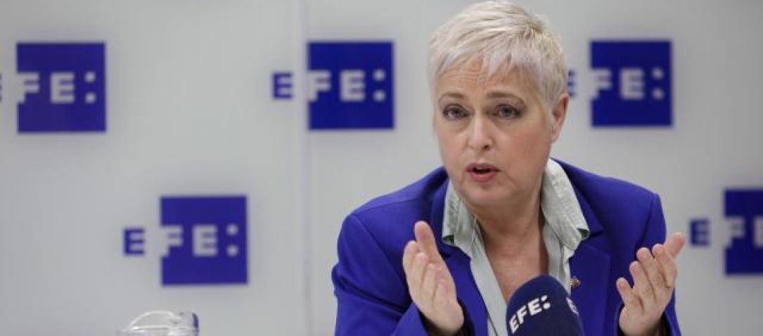 FOTOGRAFÍA. BARCELONA (ESPAÑA), 31.12.2022. La diputada de Ciudadanos (Cs) en el Parlamento de Cataluña, Anna Grau Ària, este sábado durante una entrevista con Efe. Efe