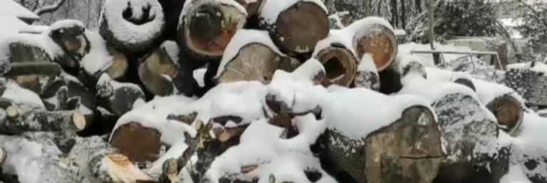 Los ucranianos dependen de la leña para calentar sus hogares ante ataques rusos al suministro de luz y gas