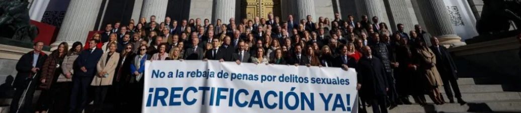 FOTOGRAFÍA. MADRID (ESPAÑA), 01.12.2022. Diputados y senadores del PP y VOX contra la Ley del solo si es si de Irene Montero Gil. Efe (1)