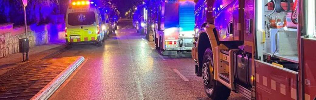 FOTOGRAFÍA. MATADEPERA (BARCELONA) ESPAÑA, 18.12.2022. Incendio en una Residencia de Matadepera (Barcelona). Ñ Pueblo