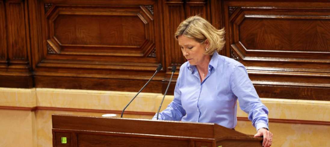 FOTOGRAFÍA. BARCELONA (ESPAÑA), 24.01.2023. La diputada de VOX por Barcelona a la cámara catalana, María Elisa García Fuster. (Ñ Pueblo)