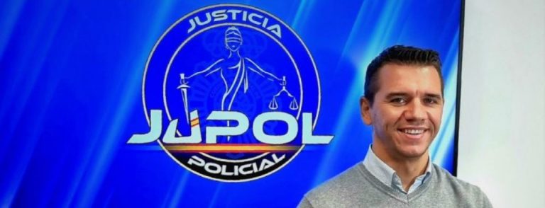 FOTOGRAFÍA. MADRID (ESPAÑA), 21 DE OCTUBRE DE 2021. La Comisión Transitoria del sindicato Justicia Policial (JUPOL) confirma el nombramiento del nuevo secretario general del sindicato, Aarón Rivero Martín, tras cerrar el proceso electoral este jueves a la espera de lo  que diga la Justicia en tres denuncias interpuestas por los 5 candidatos vetados. Lasvocesdelpueblo (Ñ Pueblo)