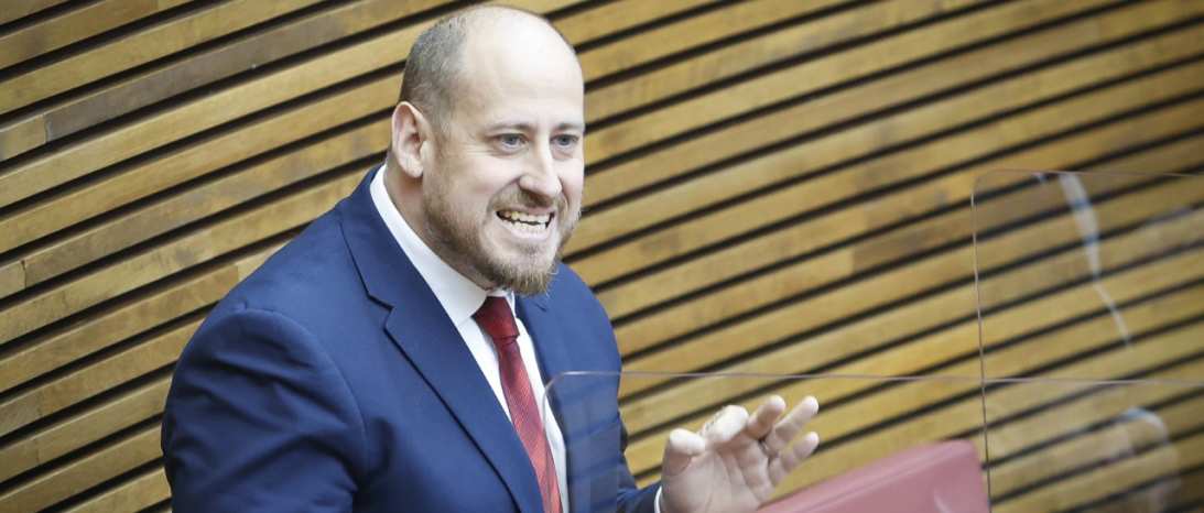 FOTOGRAFÍA. VALENCIA (ESPAÑA), 26.01.2023. El diputado del Grupo Parlamentario VOX Cortes Valencianas, David García Gomis. Lasvocesdelpueblo (Ñ Pueblo)