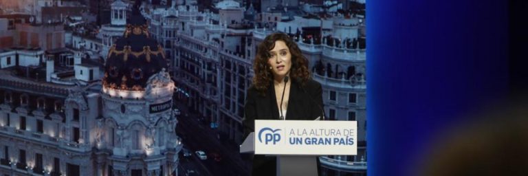 Ayuso: «La dictadura de la izquierda» no quiere que «gobierne el PP». «Sánchez, Gobierno más autoritario de España»