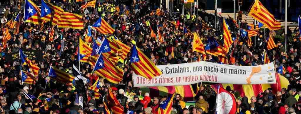 manifestación hispano-francesa Barcelona, lasvocesdelpueblo