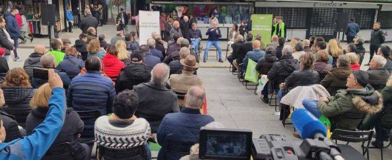 Lora, Buxadé, Joan Garriga y González presentan en Hospitalet de Llobregat la campaña «Cuida lo tuyo. La Patria empieza en los barrios»