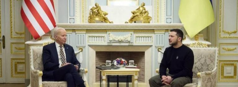 Joe Biden visita Kiev| «Un año después Kiev sigue de pie». «Ucrania sigue de pie y la democracia sigue de pie»