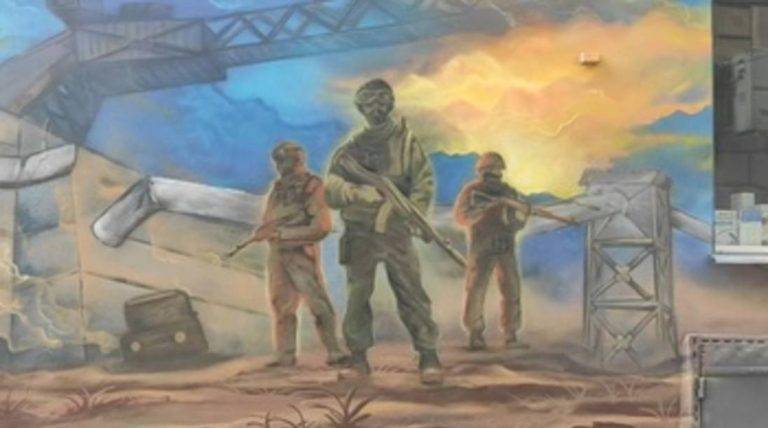 Primera Aniversario Invasión rusa de Ucrania| El arte callejero en Ucrania busca capturar la memoria de la guerra