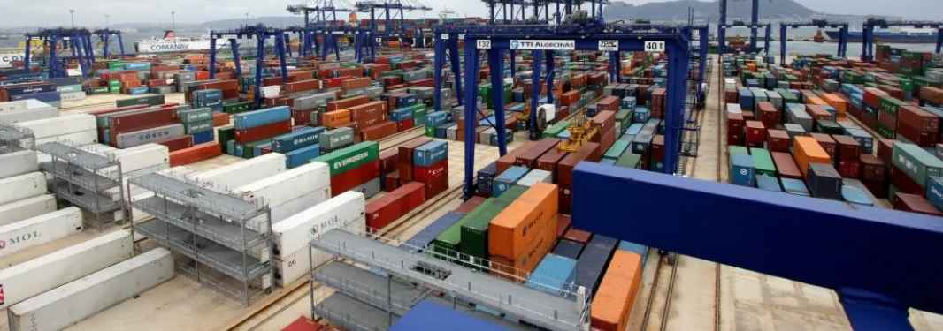 FOTOGRAFÍA. ALGECIRAS (ESPAÑA), 05.03.2023. En la foto la Terminal Internacional Algeciras (TTI-A). Hanjin Shipping ha comunicado a la Autoridad Portuaria de la Bahía de Algeciras (APBA). Efe