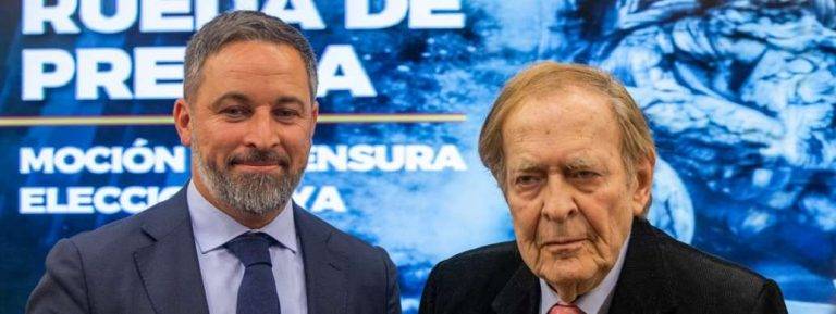 Rueda Prensa Moción censura Tamames-VOX| Abascal: «Tamames no es de VOX pero creemos en él». «Tamemes: «Hay más novedades en el discurso definitivo». «Hay medidas atractivas para la mayoría de los españoles»