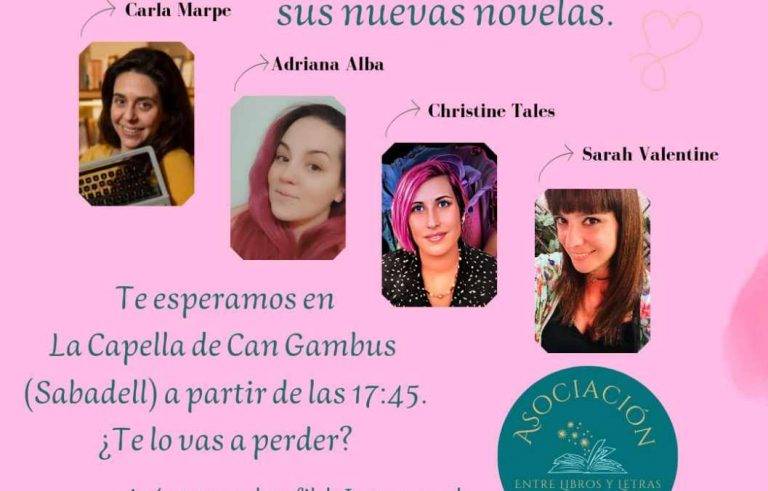 Sabadell| Primera presentación literaria múltiple de asociación Entre Libros y Letras