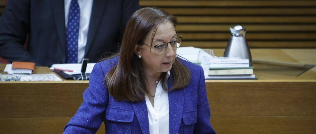 FOTOGRAFÍA. VALENCIA (ESPAÑA), 29.03.2023. La portavoz adjunto del Grupo Parlamentario VOX Comunidad Valenciana, María de los Llanos Massó Linares (Llanos Massó). Ñ Pueblo