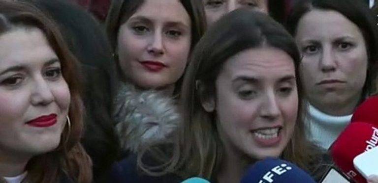 8M| Feministas: «¡Irene Montero; valiente!». Viva la «Ley del solo si es sí». «Las mujeres (hombres) Trans también son mujeres» 