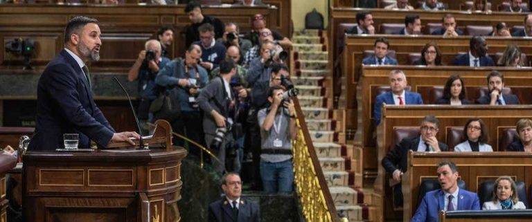 Moción de Censura Tamames-VOX| Abascal: «Ustedes y sus voceros subvencionados decretaron la muerte de VOX». «Sus necrológicas ya huelen mientras sus muertos gozamos de buena salud»