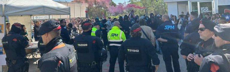 Cataluña| Ataque separatista contra jóvenes patriotas de S’ha Acabat! en UAB perpetrado por grupos de ultraizquierda