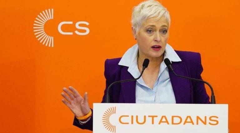 FOTOGRAFÍA. BARCELONA (ESPAÑA), SEMANA SANTA 2023 (05.04.2023). Anna Grau Àrias deja la política. La candidata de Ciudadanos (Cs) a la Alcaldía de Barcelona para los comicios municipales y autonómicos del próximo 28 de mayo de 2023 y diputada en el Parlamento de Cataluña por Barcelona, Anna Grau Àrias, ofrece una rueda d eprensa en Barcelona. Lasvocesdelpueblo (Ñ Pueblo)