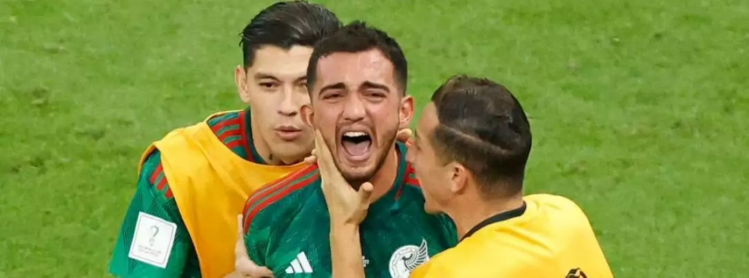 FOTOGRAFÍA. DOHA (CATAR), 30.11.2022. Luis Chávez celebra su gol contra Arabia Saudí, este miércoles en Doha. Efe