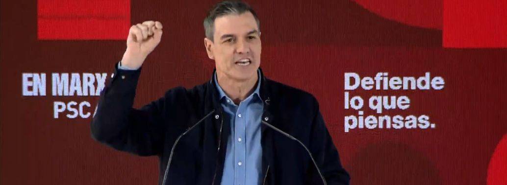 FOTOGRAFÍA. HOSPITALET DE LLOBREGAT (BARCELONA) ESPAÑA, 02.04.2023. El presidente del Gobierno de coalición de España y secretario general del PSOE, Pedro Sánchez Pérez Castejón. Ñ Pueblo (1)