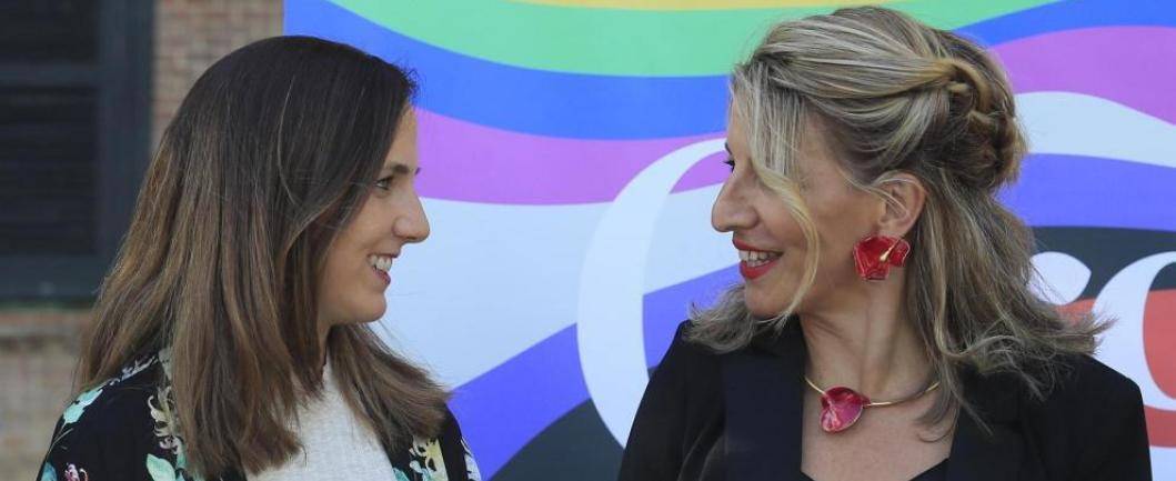 FOTOGRAFÍA. MADRID (ESPAÑA), (27062022). Ione Belarra Urteaga y Yolanda Díaz Pérez. Efe