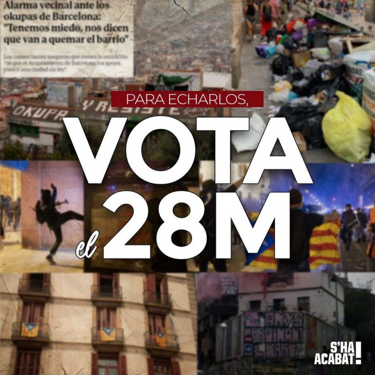 Cataluña| ¡Para echarlos, vota el 28 de mayo! 