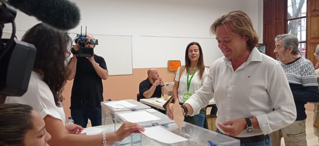 FOTOGRAFÍA. PALMA DE MALLORCA (ESPAÑA), 28 DE MAYO DE 2023. El candidato de VOX a la presidencia del Gobierno balear, Jorge Campos Asensi. ñ pUEBLO (3)