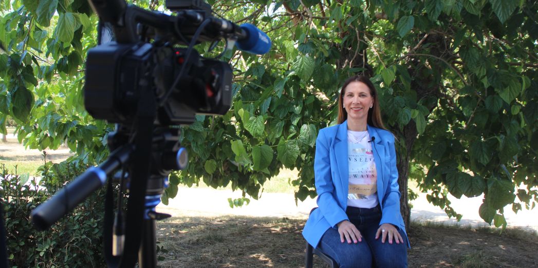 FOTOGRAFÍA. SALOU (TARRAGONA) ESPAÑA, 15 DE MAYO DE 2023. La alcaldable de VOX a la Alcaldía de Salou (Tarragona), Ana Belén Rodríguez Ros. Ñ Pueblo