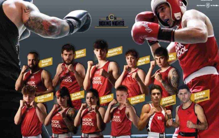 Velada de boxeo en Manlleu (Cataluña) con combinado de boxeadores de Londres y Andorra