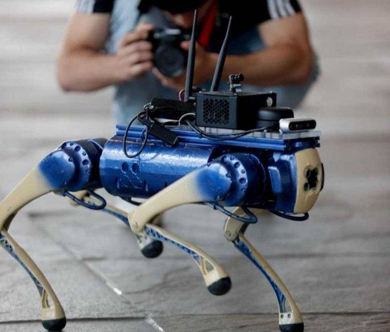 Perro-robot para invidentes y personas con demencia senil