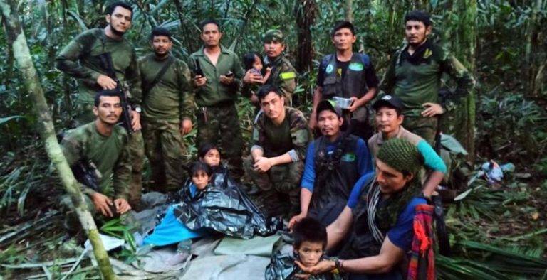 Colombia| Rescatan a 3 niños y un bebé en la selva 40 días después del accidente de Avianline Charter’s 