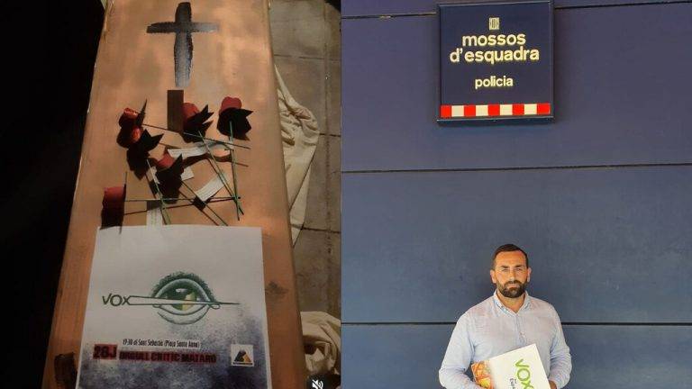 Amenaza de muerte de grupos feministas con ataúd contra 6.000 vecinos: «Mataró será la tumba de VOX»