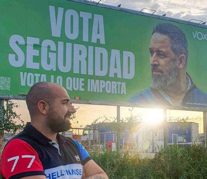 Concejal de Vox en Salt, Gerona, Sergio Conce. Lasvocesdelpu