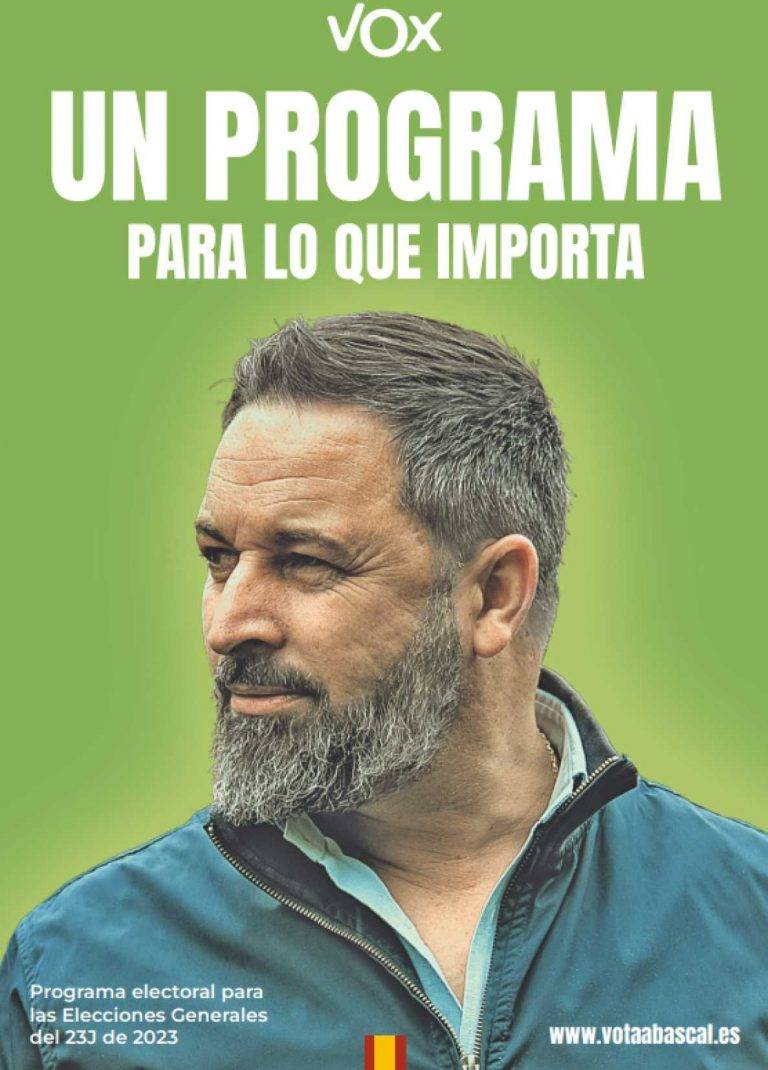 Los 178 folios del programa electoral de VOX para las elecciones generales del 23J