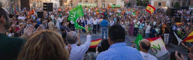 El candidato Abascal se da un baño de masas en Valladolid a «15 días para echar al Gobierno criminal, corrupto y traidor que ha traído la ruina a España»
