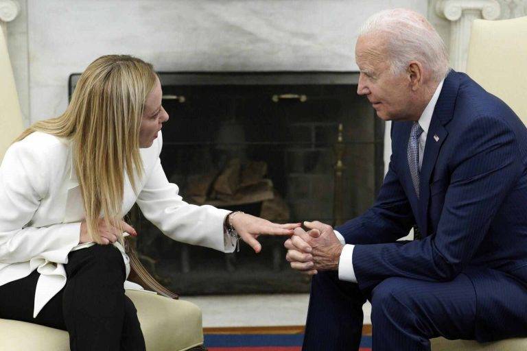 Biden ficha a Giorgia Meloni