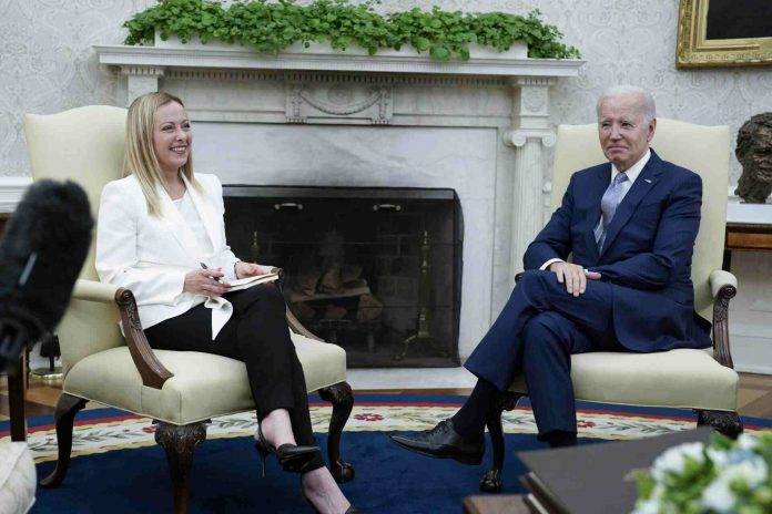 Biden y Meloni muestran un frente unido con Ucrania, pero evitan la polémica con China