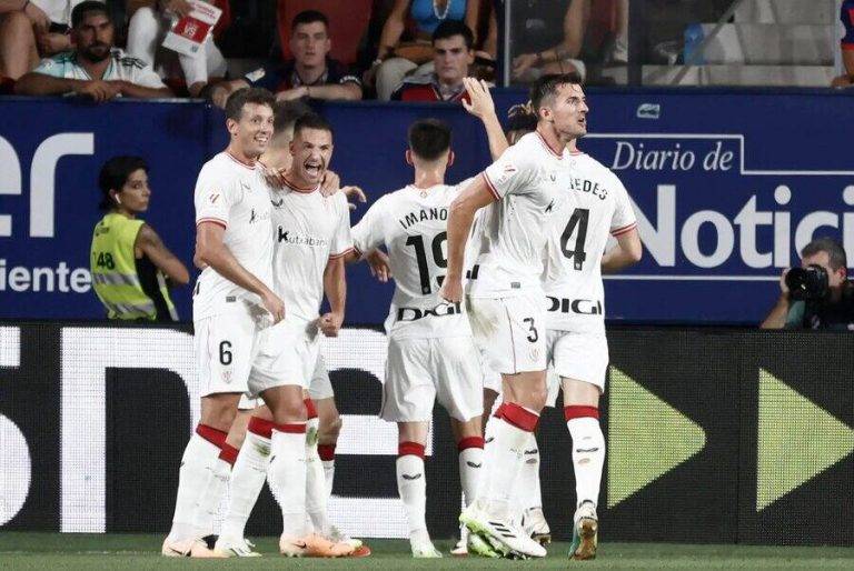 Importante victoria del Athletic ante un impreciso Osasuna (0-2)