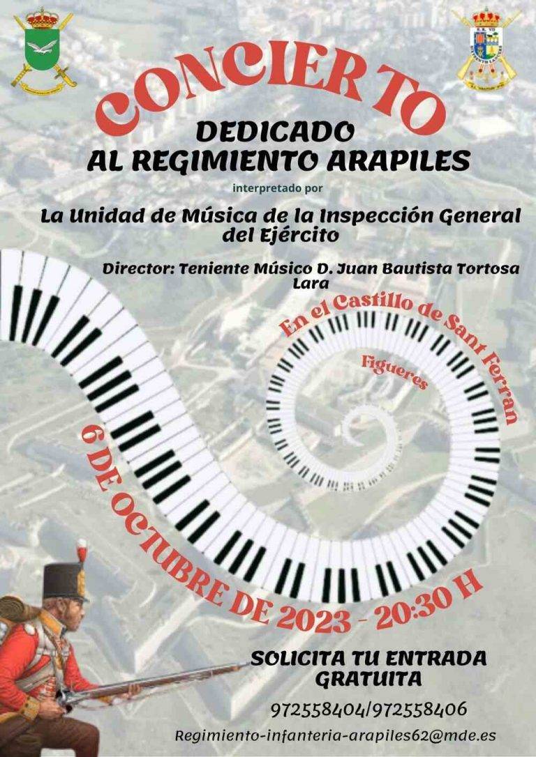 Concierto de música del Ejército en Figueras (Gerona) el 6-O 