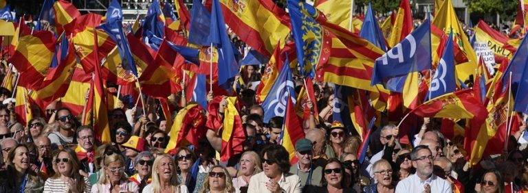 Manifestación PP| Rajoy: «Llamarán progresismo a la más rancia desigualdad que exista una casta política con bulo para delinquir»