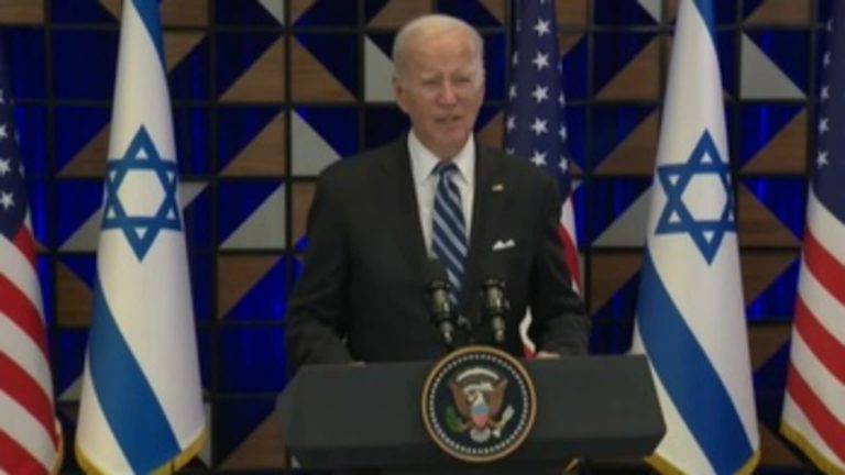Biden: «Israel acordó que la asistencia humanitaria puede comenzar a trasladarse de Egipto a Gaza»