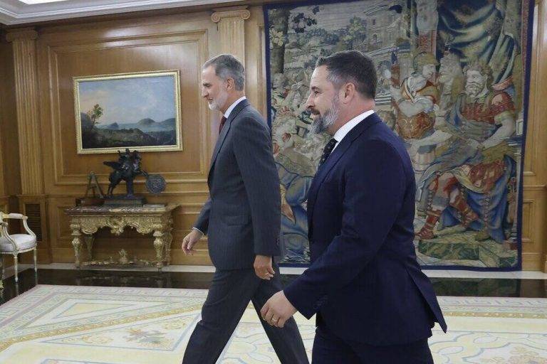 Abascal trasladado al Rey el «no rotundo» de VOX a Sánchez «en cualquiera de sus circunstancias»