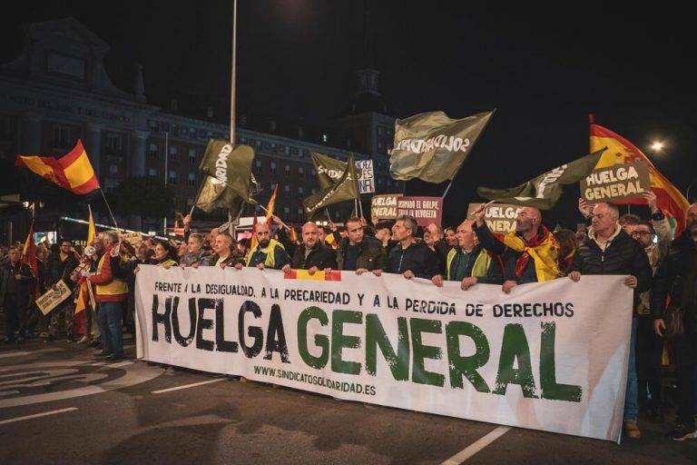 MADRID| Más de 15.000 personas participan en la manifestación de la Huelga General del sindicato SOLIDARIDAD 