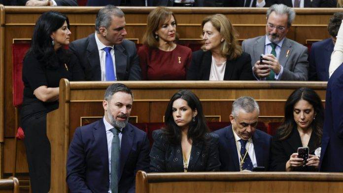 Santiago Abascal Conde, María José Rodríguez de Millán Parro, 29 de noviembre de 2023