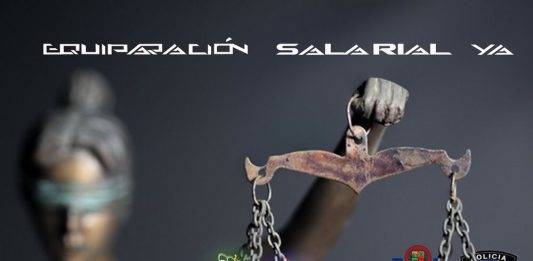 FOTOGRAFÍA. BARCELONA (ESPAÑA), 31 DE OCTUBRE DE 2023. El nuevo sindicato del Cuerpo Nacional de Policía dle Reino de España, Equiparación Ya (EYA), ha confirmado hoy su asistencia a la manifestación convocada en defensa de equiparación salarial en las Fuerzas y Cuerpos de Seguridad del Estado, policía nacionales y guardias civiles, con sus compañeros de los cuerpos autonómicos de Policía y locales. "La EQUIPARACIÓN SALARIAL introduce, jubilación digna, 2ª actividad y reserva, pagas extraordinarias, juicios, horas extras", Defiende esta organización sindical presidida por Natán Espinosa Pérez, en sus redes sociales este martes, 31 de octubre de 2023. Nos quedamos fuera de la plataforma. Lasvocesdelpueblo (Ñ Pueblo)