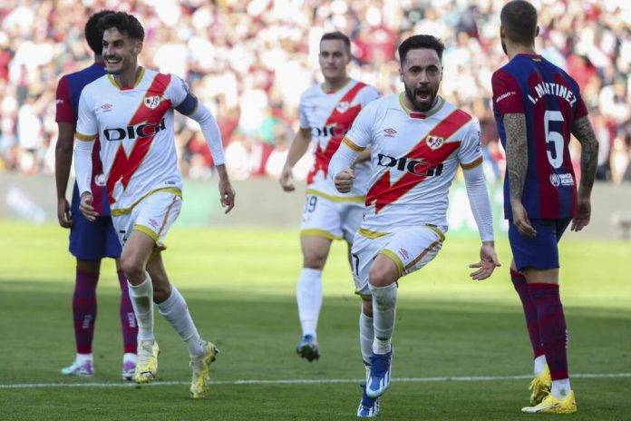 tropiezo del FC barcelona ante el Rayo (1-1)